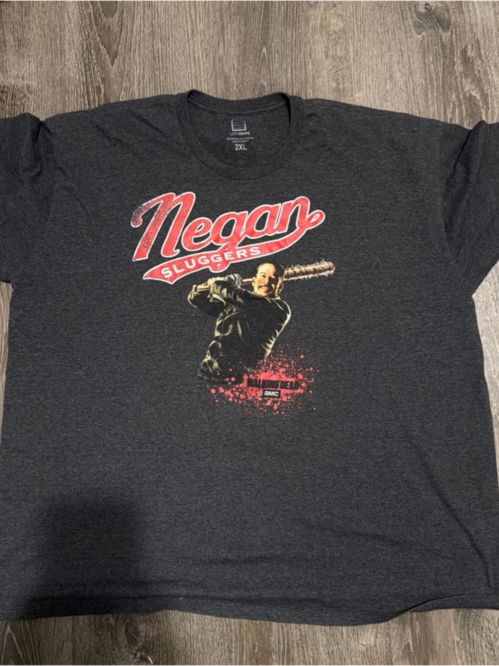 Loot Crate Negan Sluggers walking dead Graphic Tee - Black size2XL